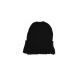 Bonnet large revers laine et polaire douce all black
