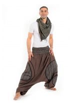 Sarouel elastique grande taille Djecky brown 