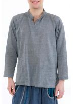 Chemise col mao ethnique zen Jin zoom