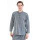 Chemise col mao homme gris chine Louis face