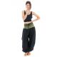 Pantalon sarouel indian chic sari kaki face