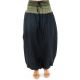 Pantalon sarouel indian chic sari kaki zoom