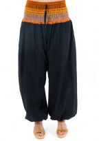 Pantalon sarouel indian chic sari orange zoom