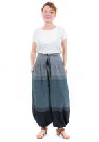 Pantalon ethnique aladin ceinture corset Bayan face