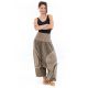 Sarouel grande taille beige chanvre femme