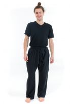 Pantalon sarwel droit traditionnel Nepal noir homme