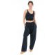 Pantalon sarwel droit traditionnel Nepal noir femme