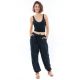 Pantalon sarouel jogging noir mixte face