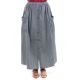 Jupe longue boutons et poches Fanny zoom