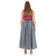 Jupe longue boutons et poches Fanny