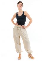 Pantalon droit decontracte femme Medhi face