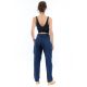 Pantalon carotte basic chic dark blue