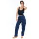 Pantalon carotte basic chic dark blue