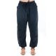 Pantalon sarouel jogging noir mixte zoom