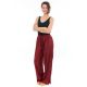 Pantalon japonais relax chic mixte bordeaux zoom