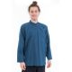 Chemise tibetaine homme bleu petrole