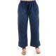 Pantalon large classic chic marine Esy