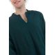 Chemise tunique col mao V homme