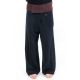 Pantalon Thai noir rayures noires