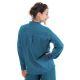 Chemise manches longues femme bleu petrole