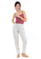 Pantalon carotte decontracte zen Nova face
