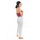 Top debardeur dentelle nacre rose