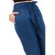 Pantalon jean denim sans fermeture