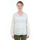 Blouse col tunisien plis et pampilles
