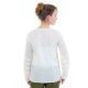 Blouse col tunisien plis et pampilles