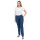 Pantalon jean coupe carotte femme face