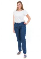 Pantalon jean coupe carotte femme face
