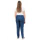 Pantalon jean coupe carotte femme
