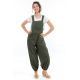 Salopette femme kaki originale Ella face