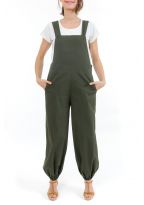 Salopette femme kaki originale Ella zoom