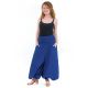 Sarouel jupe-culotte femme bleu roi face