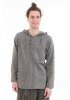 Chemise ethnique transformable capuche Paoh face