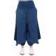 Sarouel jupe culotte blue jean denim zoom