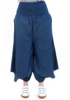 Sarouel jupe culotte blue jean denim zoom