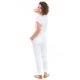 Pantalon carotte femme broderies ethniques