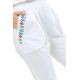 Pantalon carotte femme broderies ethniques