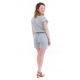 Combishort effet cache coeur jersey gris