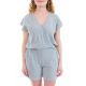 Combishort effet cache coeur jersey gris zoom