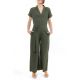 Combinaison pantalon femme saharienne kaki zoom