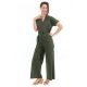 Combinaison pantalon femme saharienne kaki