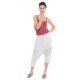 Sarouel bermuda cargo mixte natural face