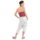 Sarouel bermuda cargo mixte natural