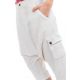 Sarouel bermuda cargo mixte natural