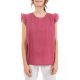 Top femme manches volantees dos original zoom