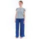 Tee-shirt femme jersey manches courtes gris