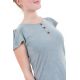 Tee-shirt femme jersey manches courtes gris